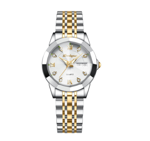 Binbond Original Luxury Stainless Steel Watch Ladies Waterproof Fashion Trend Ladies Quartz Watch F6