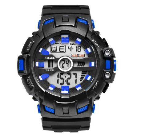 SMAEL 1532B Top Brand Sport Watches For Men LED Digital Quartz Analog Watch Luxury Clock Male ​Military Sport Wristwatch M4