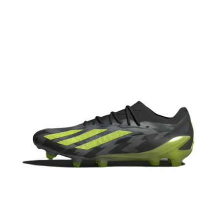 Adidas X Crazyfast. 1 Injection Firms Hard Ground Professional Comfortable, Stable, Shock Absorbing, Anti slip, and Durable Football Shoes Unisex Black and Yellow