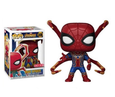 Funko Pop Marvel Avengers 3 Infinity War Iron Spider-Man Spider Claw Action Figure Collection Toys