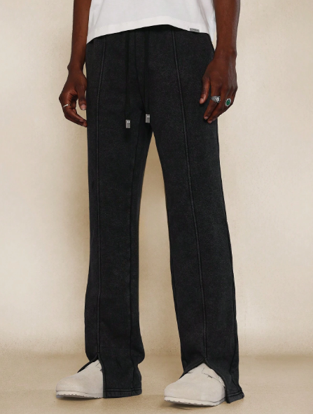 SUMWON Flare Fit Front Slit Jogger With Drawcords