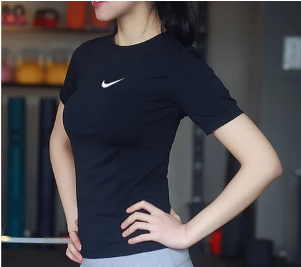 NK 804 Women's Sports Drifit T-Shirts Short Sleeve Athletic Dry Fit Shirt For Women Running Yoga