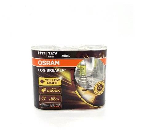 Osram Fog Breaker Yellow Light 2600K H11 12V 55W