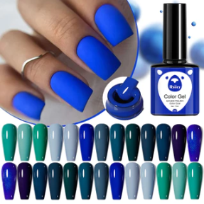 1PC  7.3ML Gel Nail Polish Blue Series Vernis Semi Permanent UV Gel Nail Art Design Soak Off Nail Gel Polish All For Manicure