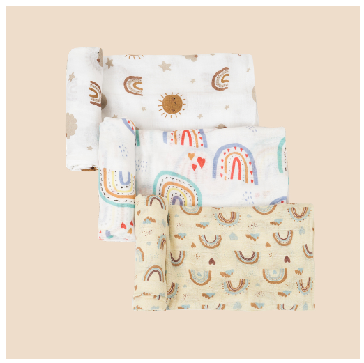 HappyFlute 120x110CM 3PCS Muslin Blanket Bamboo Cotton Baby Swaddle Soft Newborn Blanket Bath Towel Infant Wrap SET6