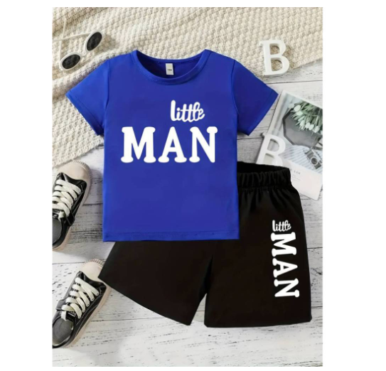 Boys Shirt Suits Baby Polo Terno Clothes 0-5 years Child Print Shirt and Shorts Terno for KidSorts Two Sets of Kids S7