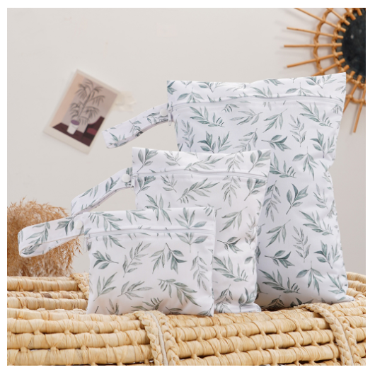 3Pcs Set Cloth Nappy Bags Wet Dry Bags Storage Organiser Waterproof Washable Reusable Large Bag For Diapers Nappy s2