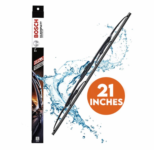 Bosch Wiper Blade Silicone Silikomplett Single 21'' Size