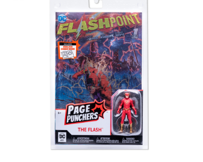 McFarlane Toys DC Direct: The Flash (Flashpoint) Metallic Cover Variant (3" Figure W/ Comic)