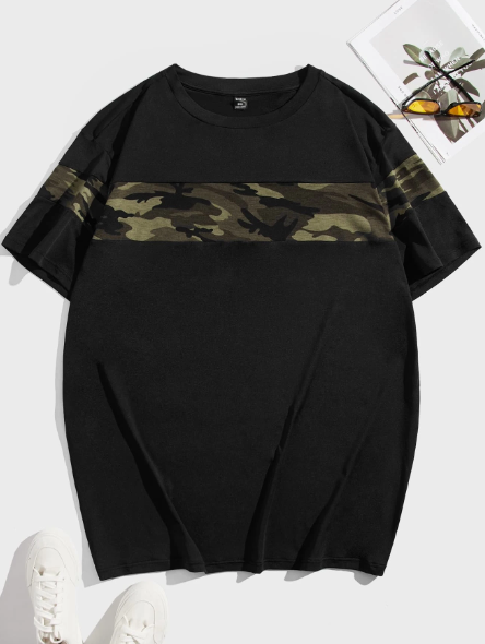 Manfinity Homme Men Plus Camo Print Tee