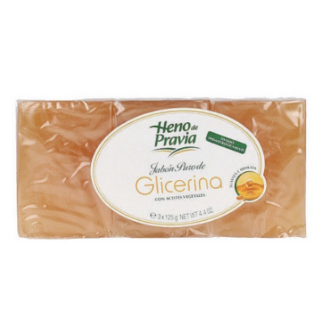 Heno de Pravia Glycerin Bar Soap 3 x 125g