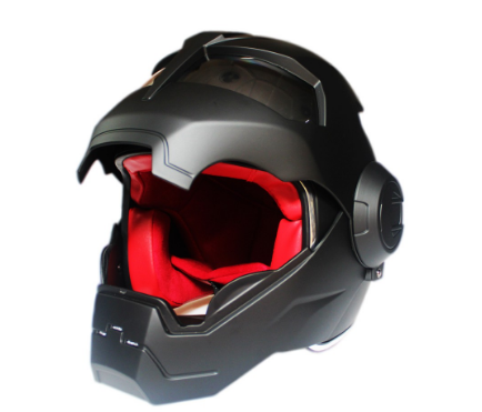 IRON MAN Motorcycle Open Face Helmet Double Visor Motors Helmets Motor Full Face Helmet ICC MASK
