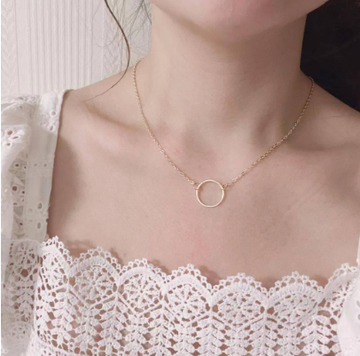 Double Pearl Necklace Clavicle Chain Short Necklace