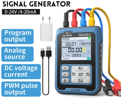 FNIRSI SG-003A 4-20mA Signal Generator PWM Analogs Output Source Process Calibrator 0-10V Adjustable Current Voltage Simulator