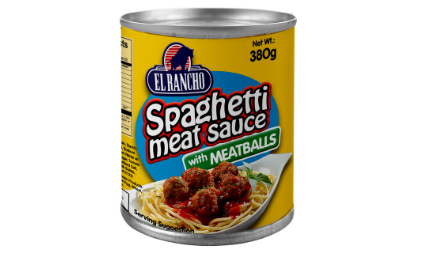 El Rancho Spaghetti Sauce with Meatballs 380g