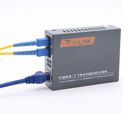 10/100/1000M Multimode/Singlemode MM2KM/SM20KM HTB-GM-03 Double Duplex Netlink Gigabit Fiber Optic RJ45 Enternet Media Converter