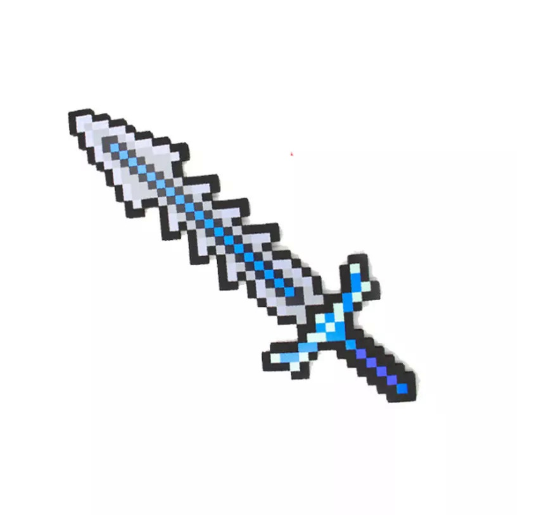 Game Eva Foam Diamond Pickaxe Axe Hamaxe Swords Model Toy Kids Gift Action Figure Toys Cosplay Props A18