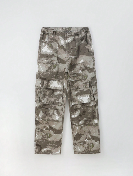 Teen Girl Personality Street Style Camouflage Cargo Pants