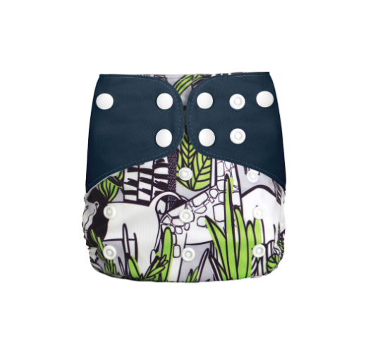 Reusable Waterproof Diaper With Single Size Print D45