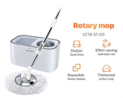 Joybos Mop With Spinner and Bucket Magic Spin Mop 360 Tornado Mop Floor Cleaning Flat Mop lazy Mop