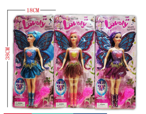 Kingtoys (NEW) FAIRY LOVELY DOLL LIGHT AND SOUND HIGH QUALITY TOY FAIRY DOLL