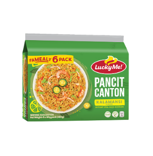 Lucky Me! Pancit Canton Instant Noodles Kalamansi Multipack  80g x 6's