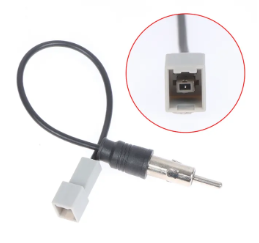 KHEI Car Antenna Adapter Female Connector FM Radio CD Wire Cable For Borrego Carens