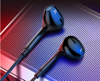 Sprise Noise Cancelling Original Earphones Wired With Microphone Stereo Bass In-Ear Earpiece Headset 3.5mm