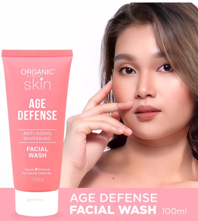 Organic Skin Japan Age Defense Anti aging Whitening Facial Wash Cleanser 100ml
