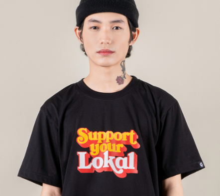 TEAM MANILA SUPPORT LOKAL LOGO BLACK