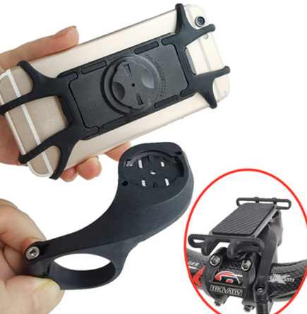 bicycle silicone phone Bike holder Mount for Garmin xoss stopwatch Riding shockproof strap
