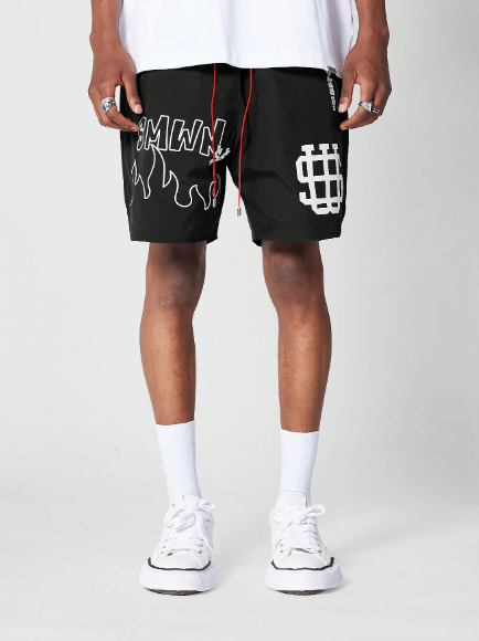 SUMWON Nylon Short With Front Graphic