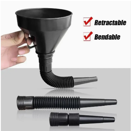 Motorcycle Primary Case Oil Funnel Telescopic Car Refueling Funnel With Filter Cars Motorcycle Truck Engine Oil Gasoline Extension Pipe Tools