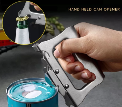 TOPSHOP Can Opener Stainless Steel Manual Bottle Opener Can Kitchen Accessories Tools