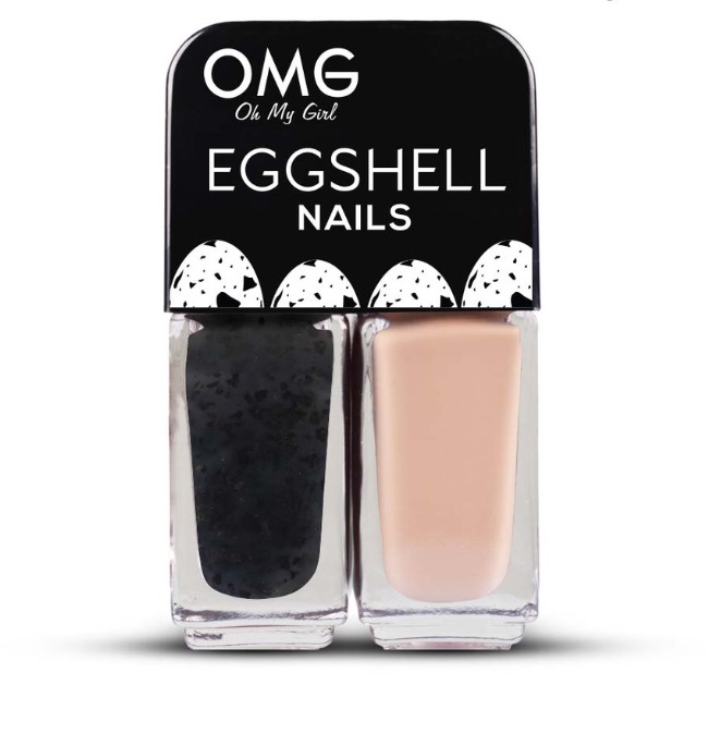 OMG Eggshell Nail Polish Chikadee 5ml x 2