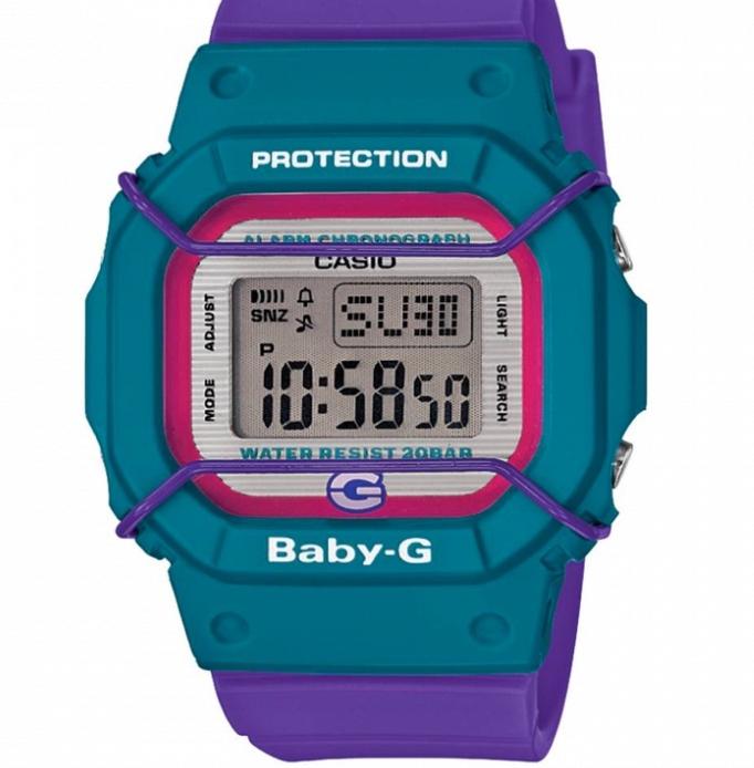 Casio Baby-g BGD-525F-6DR Digital Rubber Strap Watch For Women