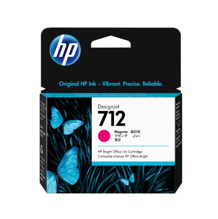 HP 712 Magenta Ink Cartridge (29ml) / HP Designjet: T230, T650, T250, T630
