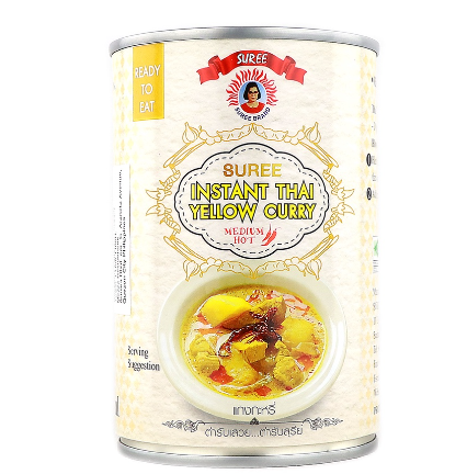 Suree Medium Hot Instant Thai Yellow Curry Sauce 400mL