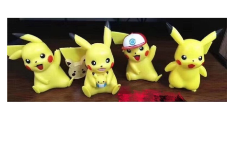 Pokemon Set Of 4 Detective Pikachu Edition Action Figure