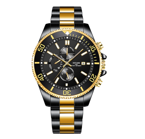 Gift Fashion luxury stainless business waterproof unisex analog original watch for men Green Water Ghost Watch Men 001