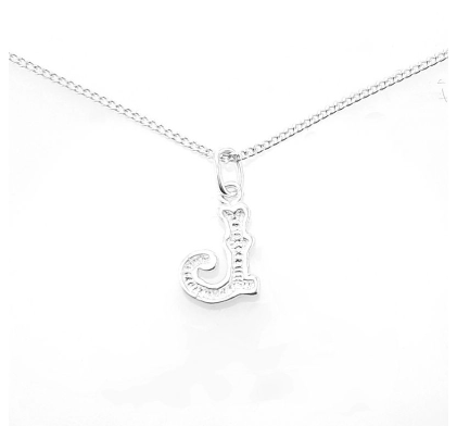 Unisilver 925 Sterling Kid's Necklace Initial Pendant