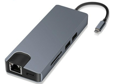 Goojodoq 8 In 1 USB C Hub Hdmi 4k SD TF Card Reader