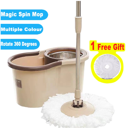 Magic Spin Mop With Spinner And Bucket Tornado Mop 360 Easy Microfiber Rotating Floor Cleaning-Z055