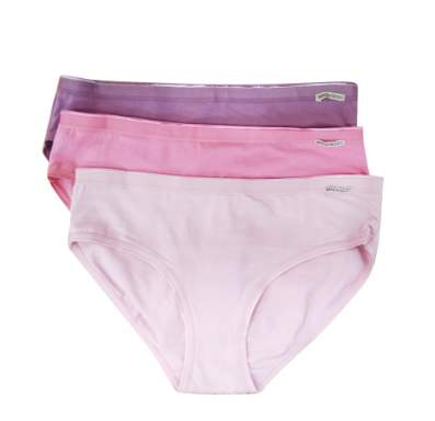 HERBENCH 100% Authentic Mid Rise Bikini Panty TUG0028 Pink/Violet 3Pcs