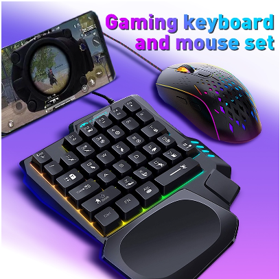 PUBG Game keyboard Artifact Keyboard and Mouse Set Mobile Games Peace Elite Peripherals type C