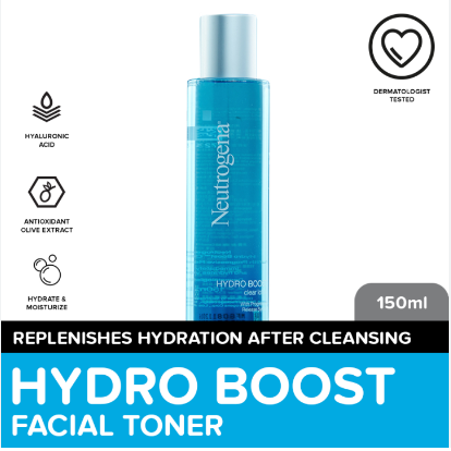 Neutrogena Hydro Boost Clear Lotion 150ml - Hydrating Toner w/ Hyaluronic Acid, for All Skin Types
