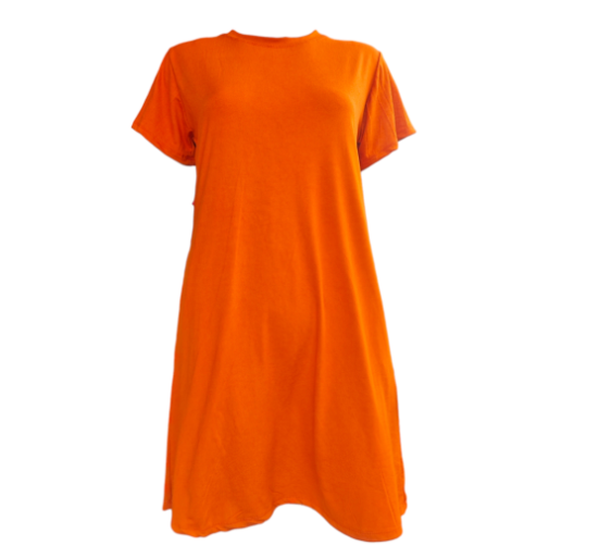 KELA MATERNITY T-SHIRT DRESS FOR ALL MOMMIES FIT TO MEDIUM TO XLARGE BODY FRAME COTTON SPANDEX C13