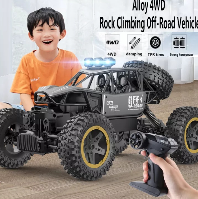 RC Car 1/16 Alloy 4WD Monster Truck Crawler 40MHz Climbing Car 4x4 Bigfoot Remote Control Model