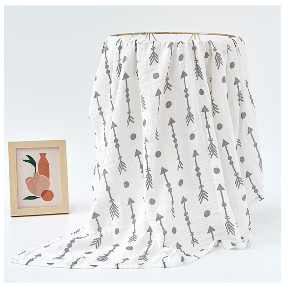 Summer Baby Blanket Muslin Gauze Breathable Sleep Swaddle Wrap Infant Quilt For Baby Bib S29