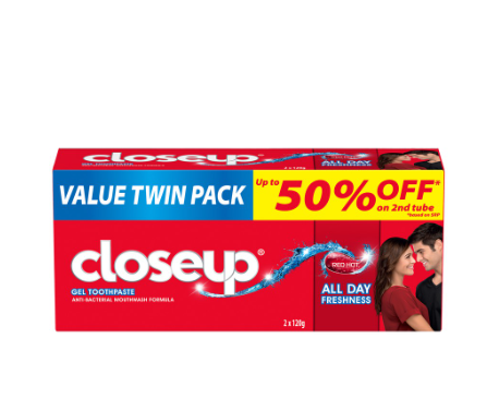 Close Up Anti-Bacterial Toothpaste Red Hot 120g